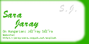 sara jaray business card